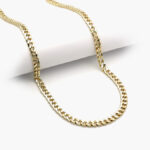 Cadena Chapa de Oro Barbada 5mm. 0050