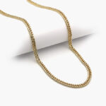 Cadena Chapa de Oro Barbada 5mm. 0053