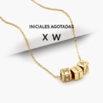 Nombre Personalizado Chapa de Oro Letras Cubo