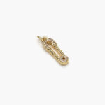 Dije Chapa de Oro Clip Zirconia 2