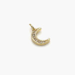 Dije Chapa de Oro Luna Zirconia 32