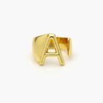 Anillo Chapa de Oro Iniciales 0001