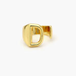 Anillo Chapa de Oro Iniciales 0001 - D