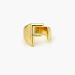 Anillo Chapa de Oro Iniciales 0001 - F