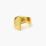 Anillo Chapa de Oro Iniciales 0001 - P