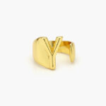 Anillo Chapa de Oro Iniciales 0001 - Y