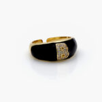 Anillo Chapa de Oro Iniciales 0003 - B