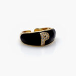 Anillo Chapa de Oro Iniciales 0003 - P