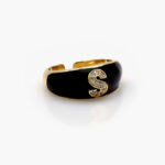 Anillo Chapa de Oro Iniciales 0003 - S