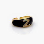 Anillo Chapa de Oro Iniciales 0003 - Z