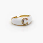 Anillo Chapa de Oro Iniciales 0004 - C