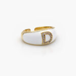 Anillo Chapa de Oro Iniciales 0004 - D