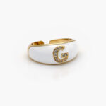 Anillo Chapa de Oro Iniciales 0004 - G