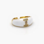 Anillo Chapa de Oro Iniciales 0004 - I