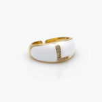 Anillo Chapa de Oro Iniciales 0004 - L