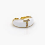 Anillo Chapa de Oro Iniciales 0004 - T