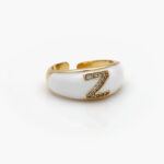 Anillo Chapa de Oro Iniciales 0004 - Z