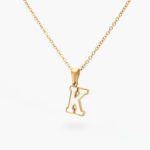 Inicial Acero Inoxidable Relieve Madre Perla 0012 - K
