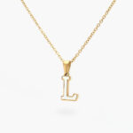 Inicial Acero Inoxidable Relieve Madre Perla 0012 - L