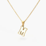 Inicial Acero Inoxidable Relieve Madre Perla 0012 - M