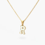 Inicial Acero Inoxidable Relieve Madre Perla 0012 - R