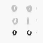 Huggies Acero Inoxidable Negras Lisas Grupo 14