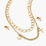 Juego Acero Inoxidable Estrella & Cruz 0043