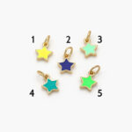 Mini Dije Chapa de Oro Estrella Esmaltada Grupo 2