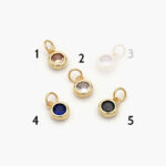 Mini Dije Chapa de Oro Zirconia Esfera Grupo 4