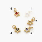 Mini Dije Chapa de Oro Estrella Zirconia Grupo 3
