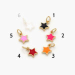 Mini Dije Chapa de Oro Estrella Esmaltada Grupo 1