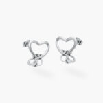 Aretes Acero Inoxidable Corazón 0042