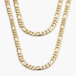 Cadena Chapa de Oro Fígaro 6.5mm. 0082 - 40cm.
