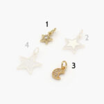 Mini Dije Chapa de Oro Estrellas