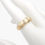 Anillo Chapa de Oro 0555 Zirconia Ajustable