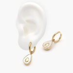 Arracadas Acero Inoxidable Aguacate 0072