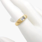 Anillo Acero Inoxidable Zirconia 0197