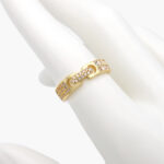 Anillo Chapa de Oro Hebilla Zirconia 0588 Ajustable