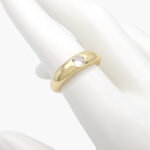Anillo Chapa de Oro Ajustable Zirconia 0621