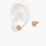 Broqueles Chapa de Oro Zirconia 0168