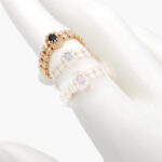 Anillo Chapa de Oro Zirconia Color 0639 Ajustable
