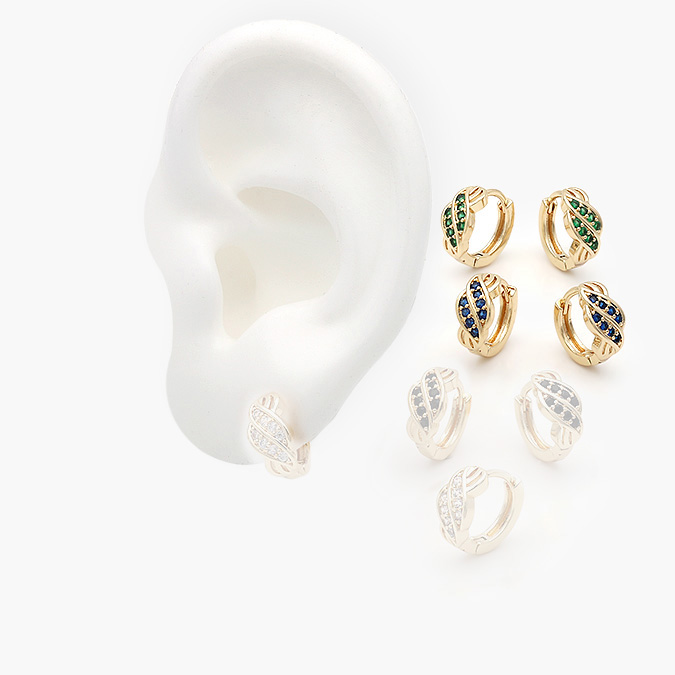 marcate236 Huggies Chapa de Oro Zirconia 0143 - Image 1