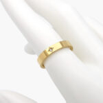Anillo Acero Inoxidable Zirconia Estrella 0215