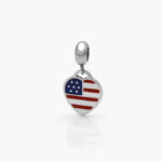 Dije Acero Inoxidable Corazón USA 0216