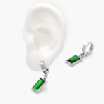 Hoops Acero Inoxidable Zirconia Verde 0097