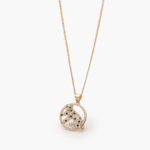 Collar Chapa de Oro Tigre Zirconias 0336