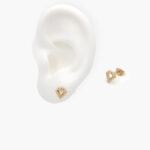 Broqueles Chapa de Oro Diamante 238