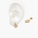 Broqueles Chapa de Oro Hoja 265