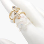 Anillo Chapa de Oro 0711 Mano de Fátima Ajustable