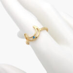Anillo Chapa de Oro 0742 Luna Ajustable